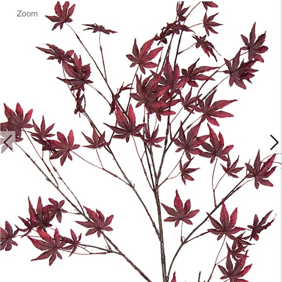 COPY - COPY - 45” Burgundy Maple leaves stem. - Picture 3 of 6